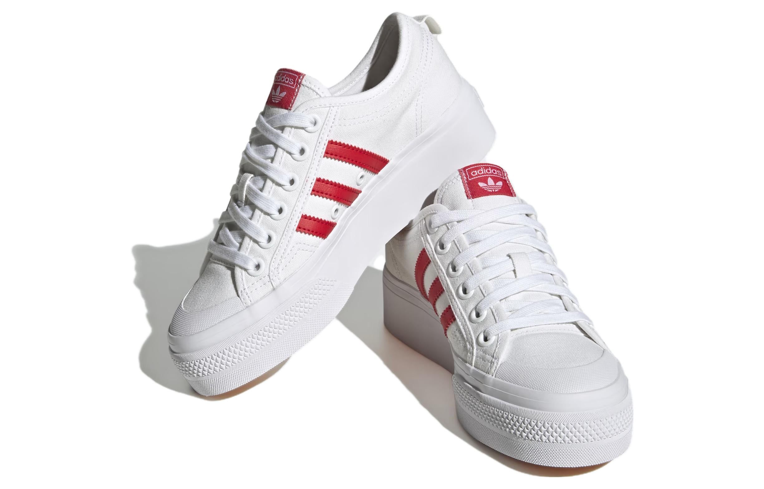 (WMNS) Adidas Nizza Platform 'White Scarlet' HQ1902 sold by KicksCrew product image thumbnail 4
