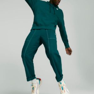 Puma Downtown Hoodie 'Green' 537750-24 sold by KicksCrew