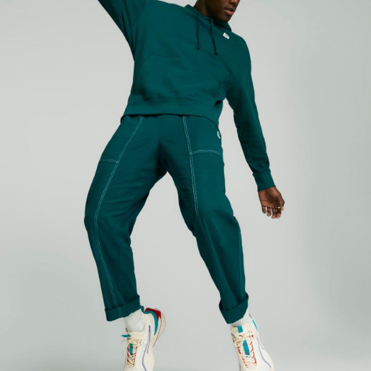 Puma Downtown Hoodie 'Green' 537750-24 sold by KicksCrew product image thumbnail 3