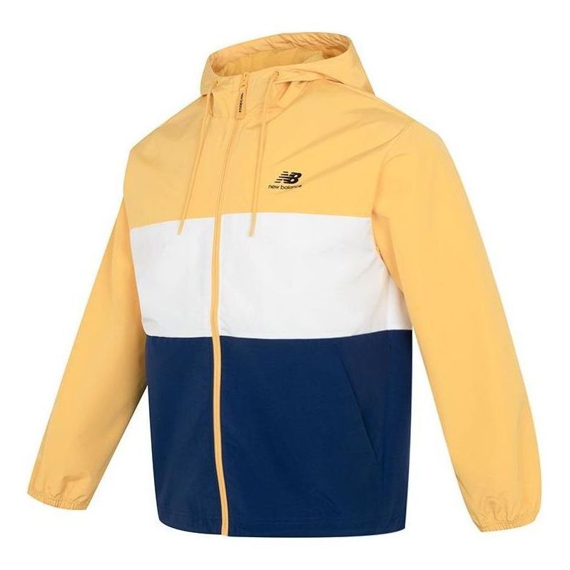 New Balance Lifestyle Hooded Jacket 'Yellow White Blue' 5AD38011-YL sold by KicksCrew