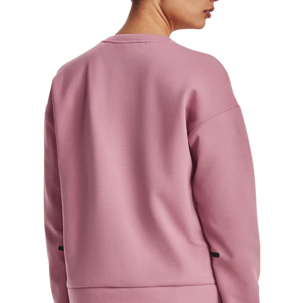 (WMNS) Under Armour Unstoppable Fleece Crew Neck 'Pink' 1379835-697 sold by KicksCrew product image thumbnail 5