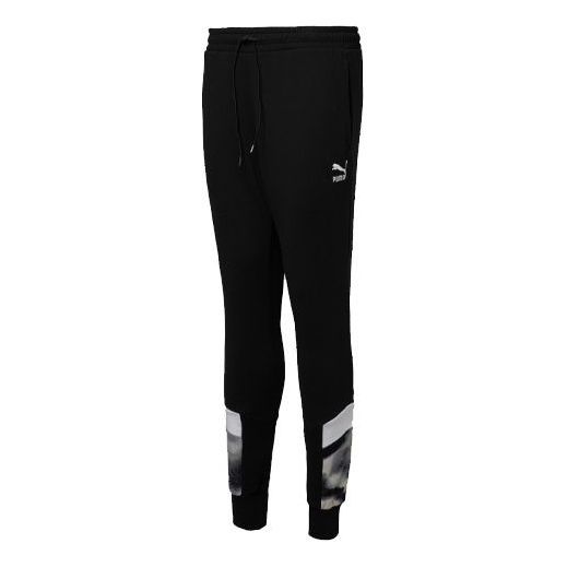 Puma Cloud Pack Mcs Track Suit Bottoms Joggers Pants 'Black White' 596336-01 sold by KicksCrew