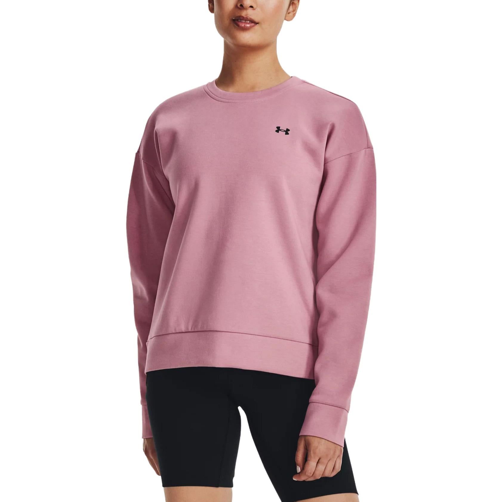 (WMNS) Under Armour Unstoppable Fleece Crew Neck 'Pink' 1379835-697 sold by KicksCrew product image thumbnail 4