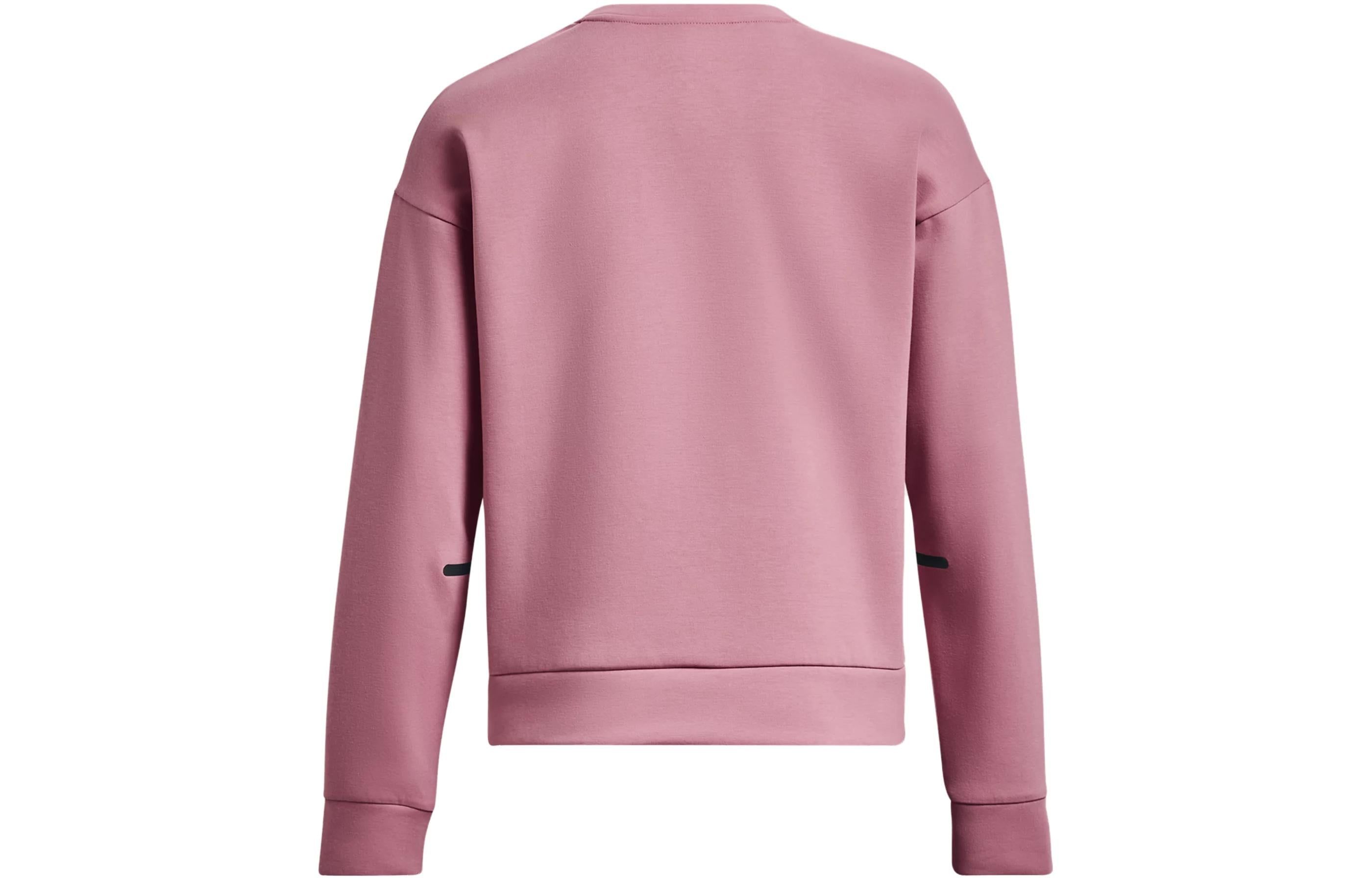 (WMNS) Under Armour Unstoppable Fleece Crew Neck 'Pink' 1379835-697 sold by KicksCrew product image thumbnail 2