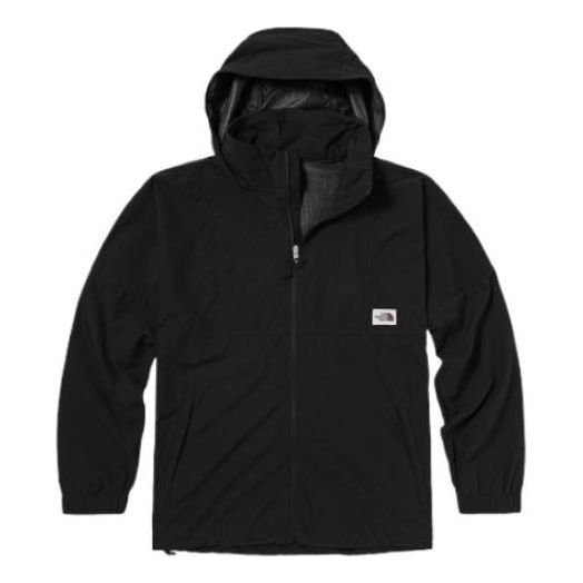 THE NORTH FACE Logo Waterproof Jacket 'Black' NF0A5JY9-JK3 sold by KicksCrew