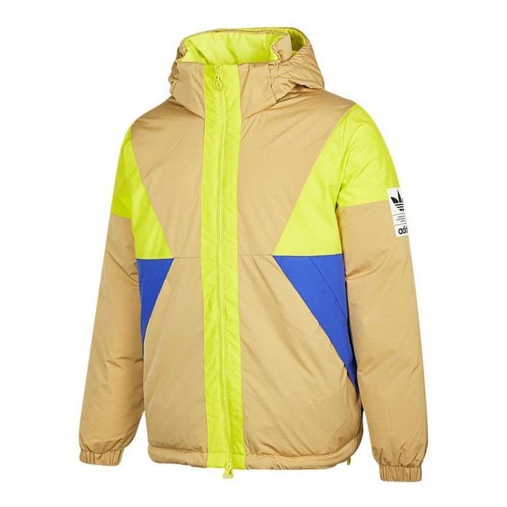 Adidas Originals Revers Down Jackets 'Tan Yellow' H66016 sold by KicksCrew