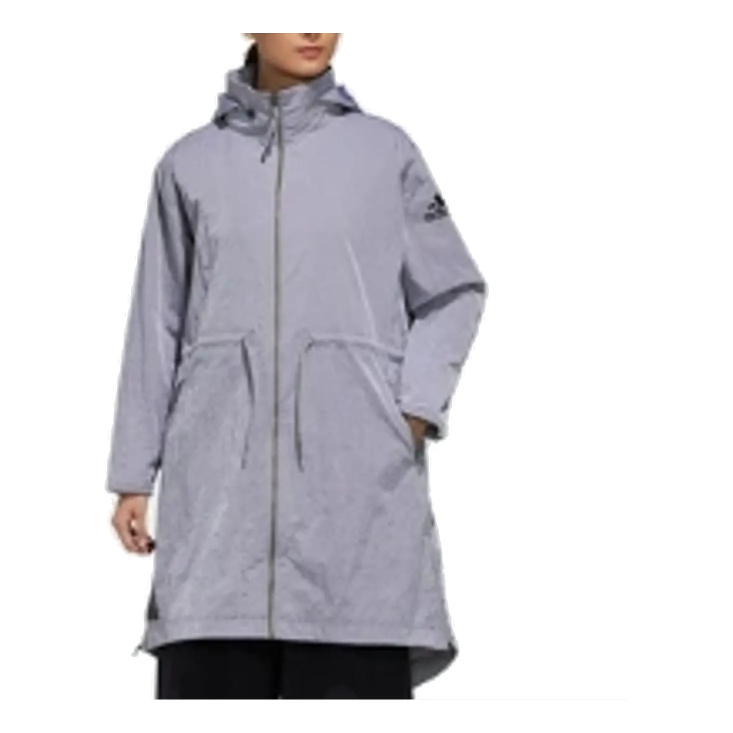 (WMNS) adidas Woven Travel Jacket 'Grey' FM9298 sold by KicksCrew product image thumbnail 3