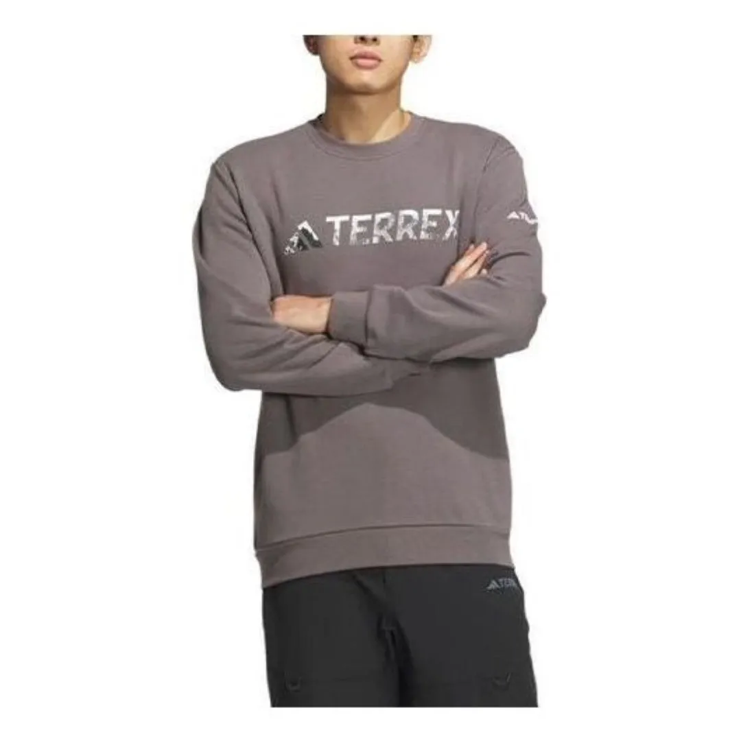 adidas Terrex Long Sleeve T-Shirt 'Brown White' JE6768 sold by KicksCrew