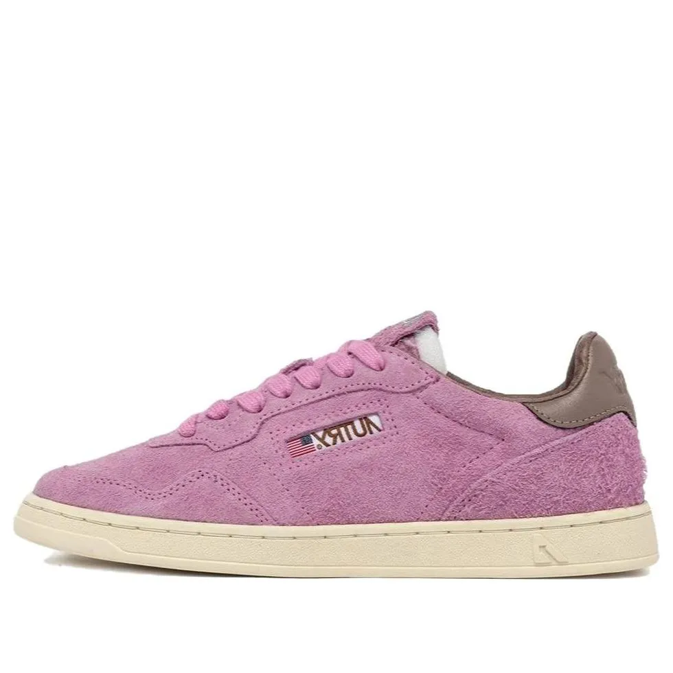 (WMNS) AUTRY New Flat Low Suede 'Fuchsia and Slate' FLLW-UL09 sold by KicksCrew