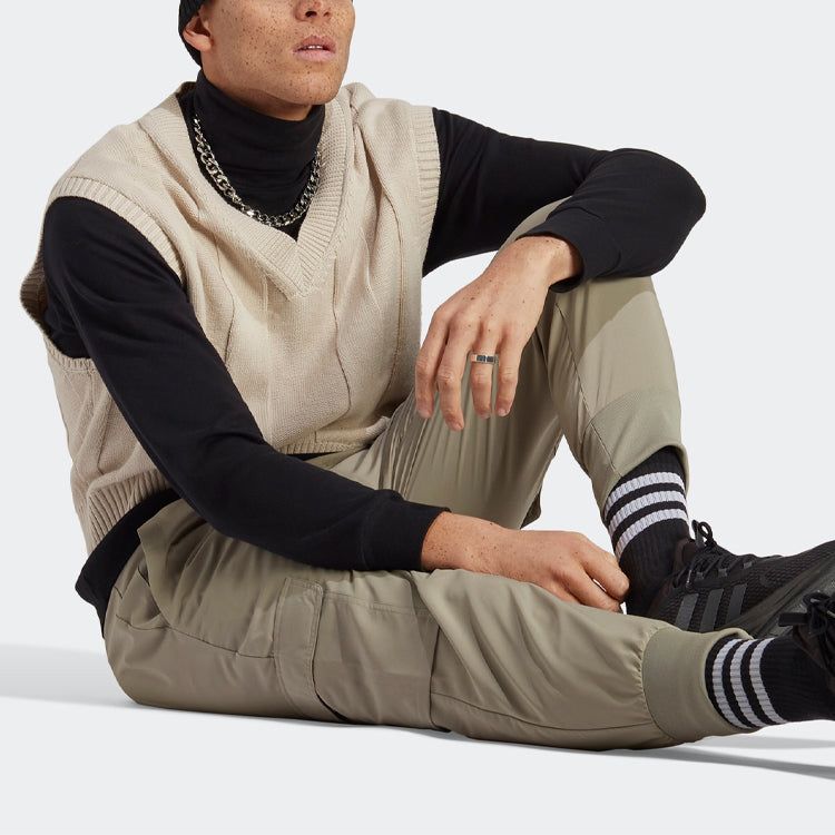 adidas Essentials Cargo Ankle-Length Pants 'Tan' HA4352 sold by KicksCrew product image thumbnail 4