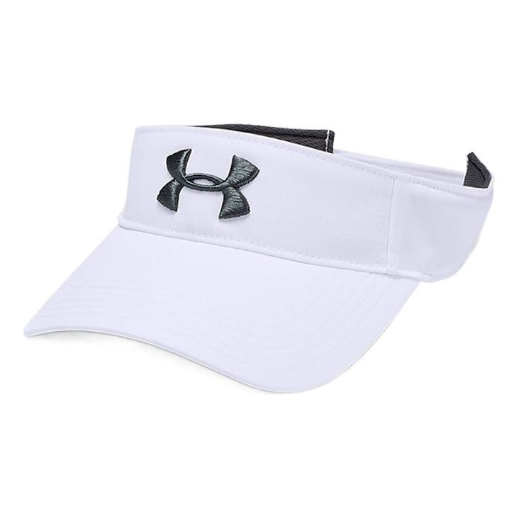 Under Armour Core Golf Visor 'White Black' 1328676 sold by KicksCrew
