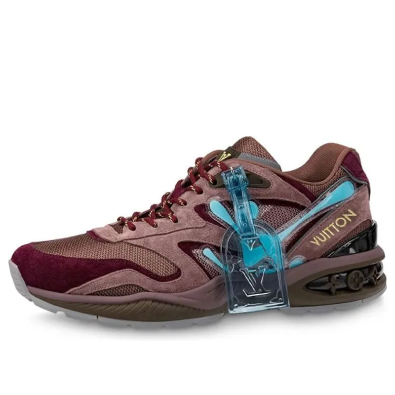 LOUIS VUITTON Trail Sneakers 'Burgundy Blue' 1A7QUZ sold by KicksCrew