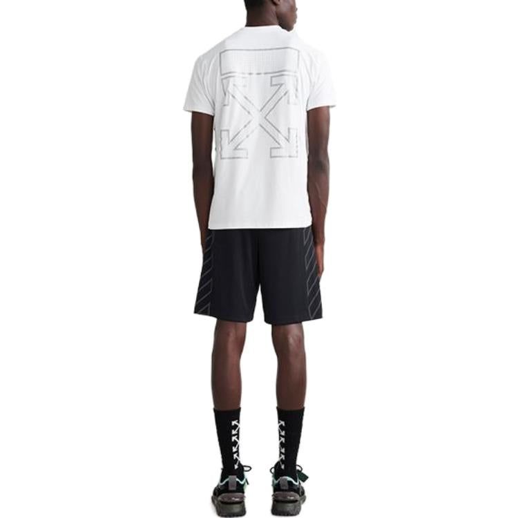 Off-White Arrow Outline S/S Sport T-Shirt 'White Black' OMVA025C99FAB0010110 sold by KicksCrew product image thumbnail 3