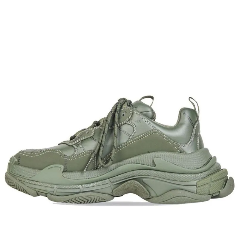 Balenciaga Triple S 'Allover Logo - Dark Green' 536737W2FA13510 sold by KicksCrew