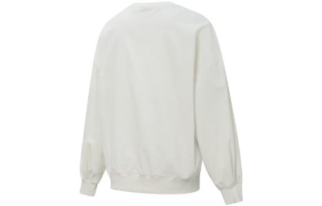 (WMNS) Puma Contrasting Colors Zipper Pocket Sports Round Neck Pullover 'White' 534753-93 sold by KicksCrew