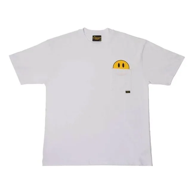 Drew House Mini Mascot Pocket T-shirt 'White' DR-SS21-133 sold by KicksCrew