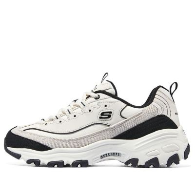 (WMNS) Skechers Arch Fit D'lites 'White Black' 896264-NTBK sold by KicksCrew