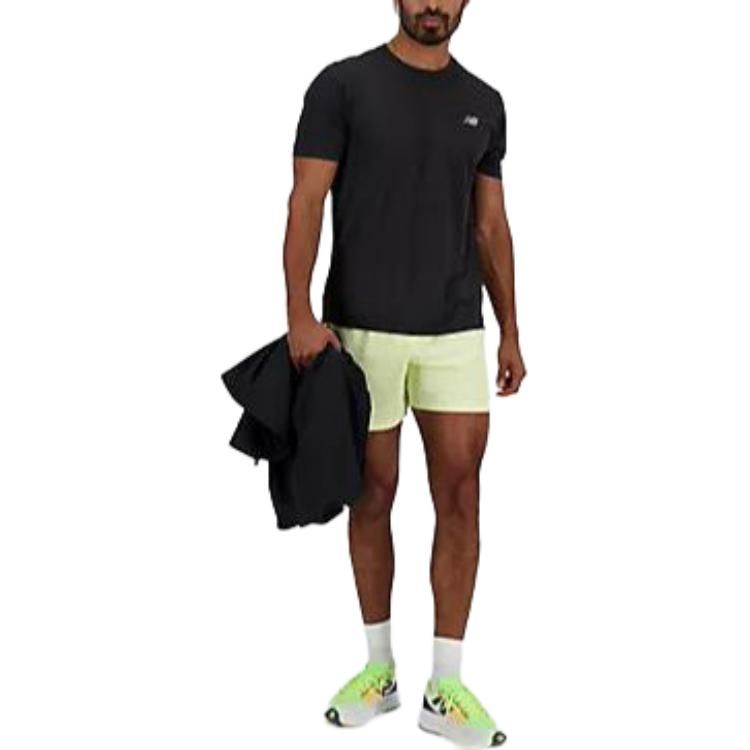 New Balance RC Short 5" 'Spotlight Yellow' MS41286LLT sold by KicksCrew product image thumbnail 2