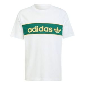 adidas originals Archive Tee 'White Green' IU0198 | Parallel