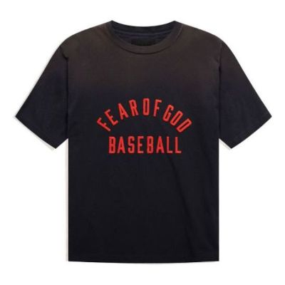 Fear of God Baseball Tee 'Vintage Black Red' FG50-063CTJ-010 sold by KicksCrew