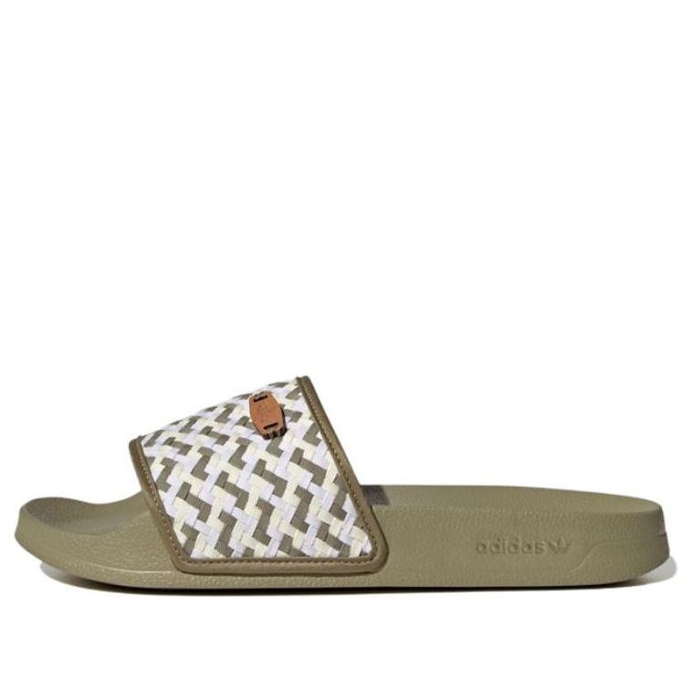 (WMNS) Adidas Originals Adilette Lite Slides 'Olive Strata White' FZ5592 sold by KicksCrew
