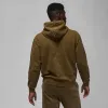 Air Jordan Flight Fleece Washed Pullover Hoodie 'Light Olive' DR3087-385 sold by KicksCrew