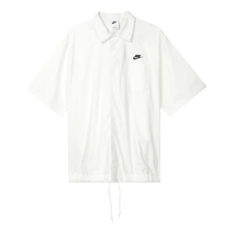 Nike Club Short Sleeve Oxford Button-Down Shirt Asia Sizing 'Sail' FN3903-133 sold by KicksCrew