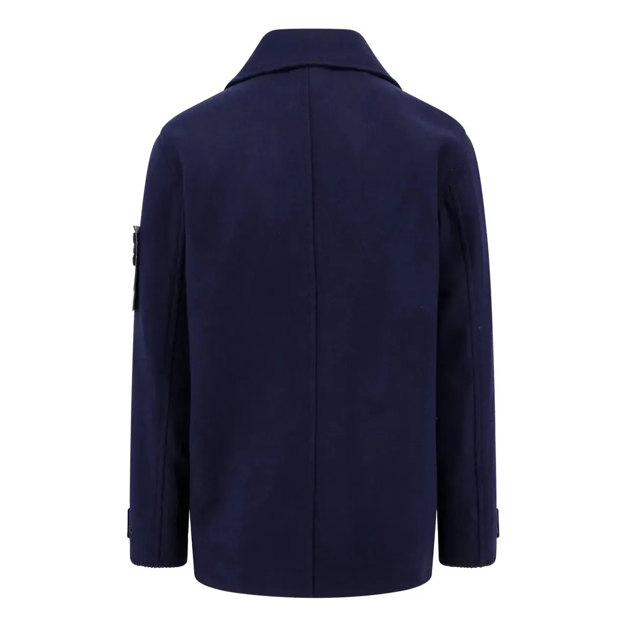 STONE ISLAND Logo Patch Double Breasted Jacket 'Navy' 791543030-V0028 sold by KicksCrew product image thumbnail 2