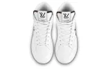 (WMNS) LOUIS VUITTON Charlie Ankle Sneakers 'White with Side Brown Logo' 1AADRJ sold by KicksCrew