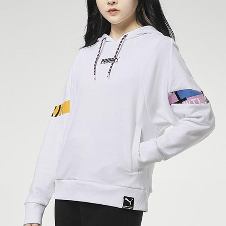 (WMNS) Puma International Hoodie 'White Black' 531351-02 sold by KicksCrew product image thumbnail 5