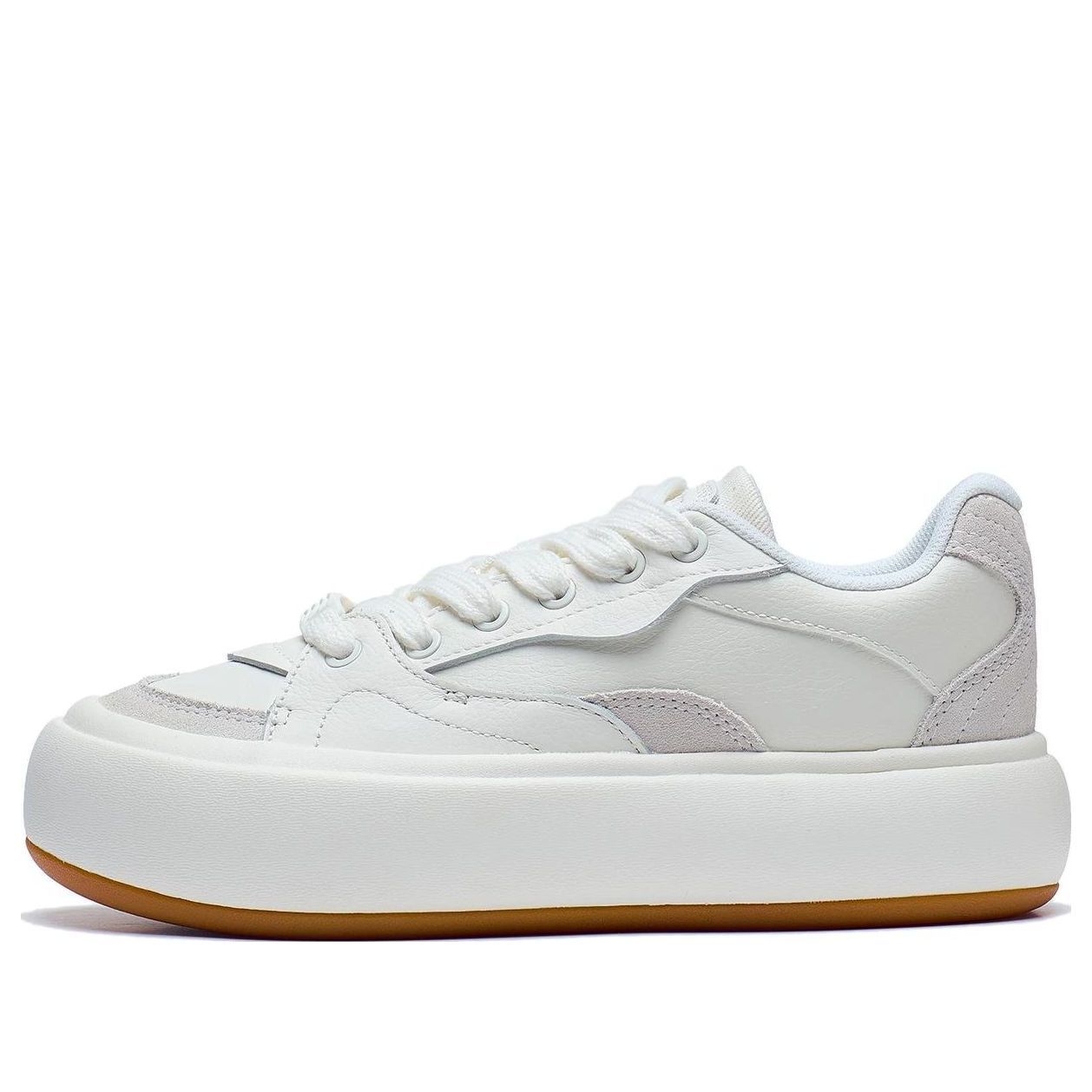 (WMNS) Li-Ning Puff Platform 'White Gum' AZGT026-1 sold by KicksCrew