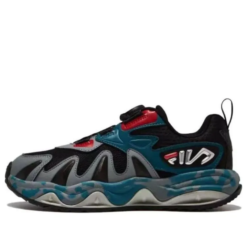 (GS) FILA Classic Sport Shoes 'Black Blue Red' K15B342501FFCM sold by KicksCrew
