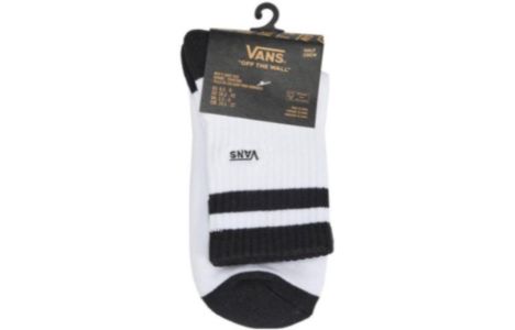 Vans Half Crew Socks 'White Black' VN0A3I3EYB2 sold by KicksCrew