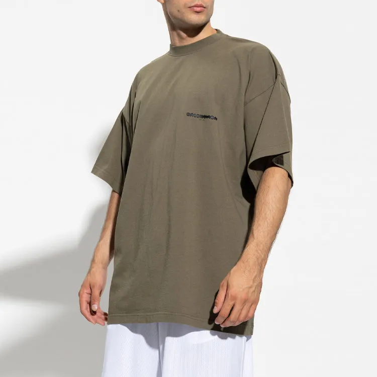 Balenciaga Strike 1917 Oversized T-shirt 'Khaki' 694576TMVJ62930 sold by KicksCrew product image thumbnail 3