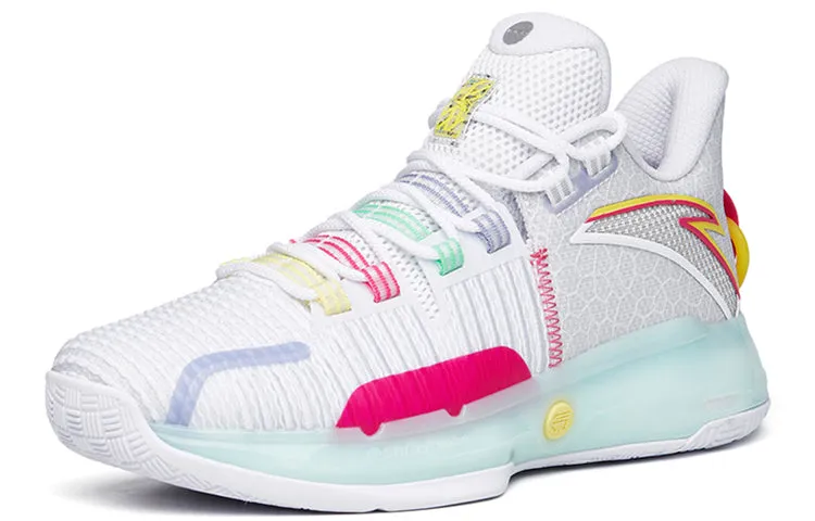 ANTA Light Crazy 1 Basketball Shoes 'White Pink' 112221607-1 sold by KicksCrew product image thumbnail 2