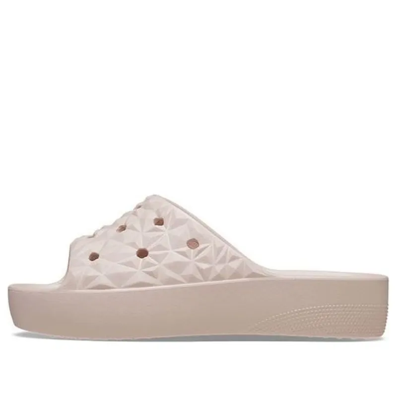 (WMNS) Crocs Classic Platform Slides 'Pink' 209564-6UR sold by KicksCrew