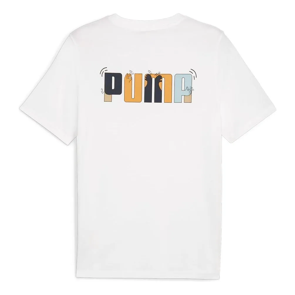 PUMA Graphics Feel Good T-shirt 'White' 682153-02 sold by KicksCrew product image thumbnail 2