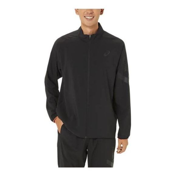 Asics A-I-M Cool Stretch Summer Woven Jacket 'Performance Black' 2031E542-001 sold by KicksCrew