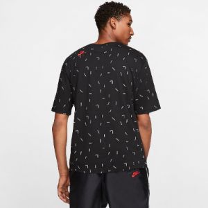 Air Jordan Legacy AJ5 AOP Short Sleeve T-Shirt 'Black' CW7101-010 sold by KicksCrew