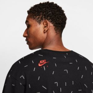 Air Jordan Legacy AJ5 AOP Short Sleeve T-Shirt 'Black' CW7101-010 sold by KicksCrew