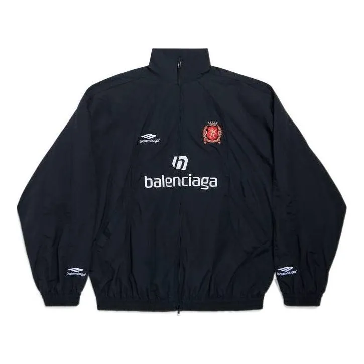 Balenciaga Paris Soccer Tracksuit Jacket 'Black' 780884TPQ381000 sold by KicksCrew