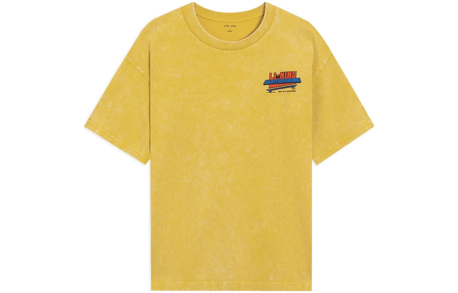 Li-Ning x MARVEL Spider Man Comic Graphic T-shirt 'Yellow' AHSSB93-2 sold by KicksCrew product image thumbnail 2
