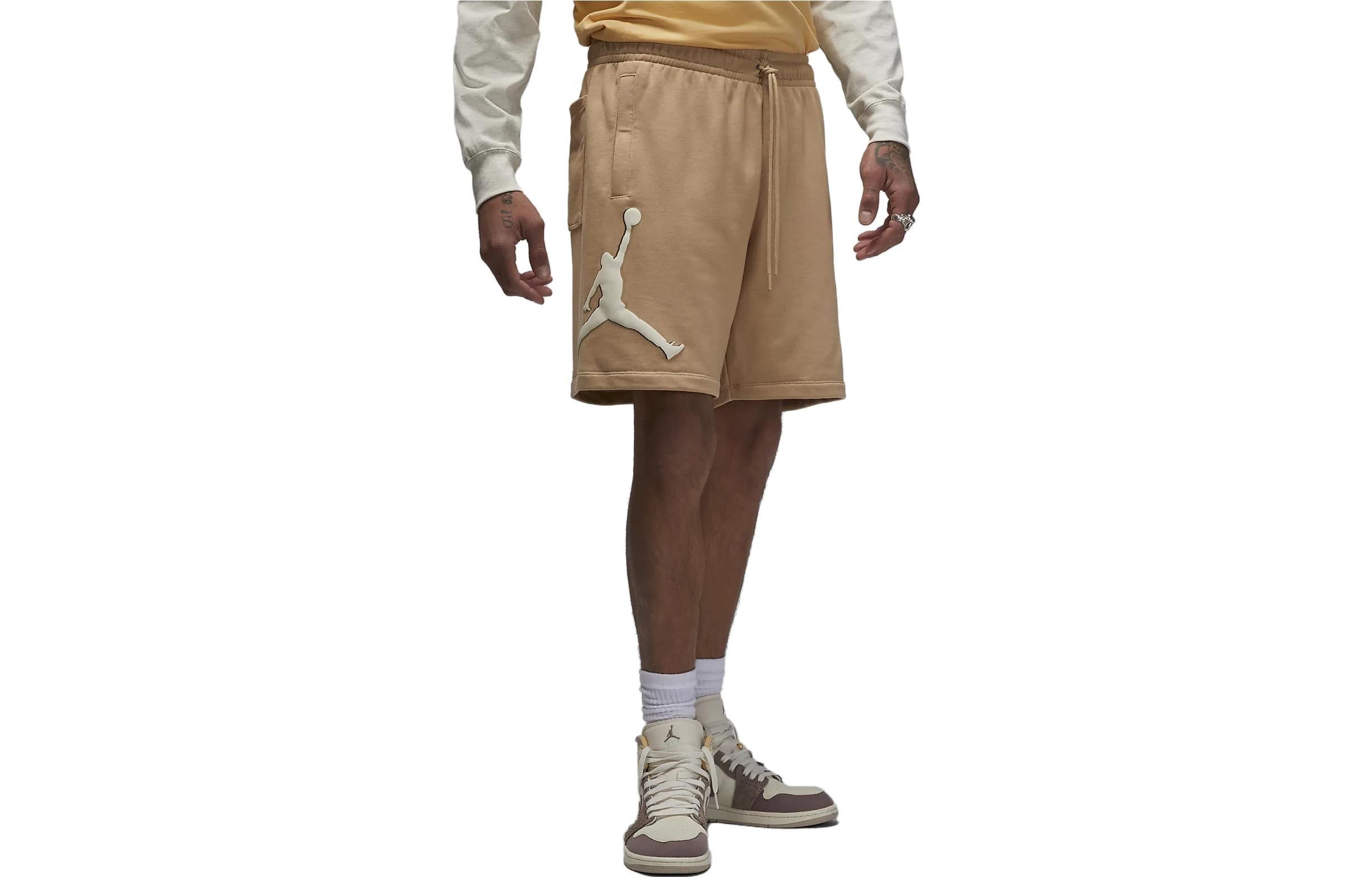 Air Jordan Essentials Fleece Shorts 'Desert' DX9667-277 sold by KicksCrew product image thumbnail 2