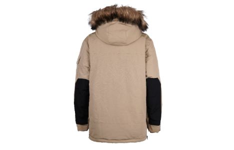 New Balance Warm Long Down Jacket 'Brown' NPA46021-BEI sold by KicksCrew