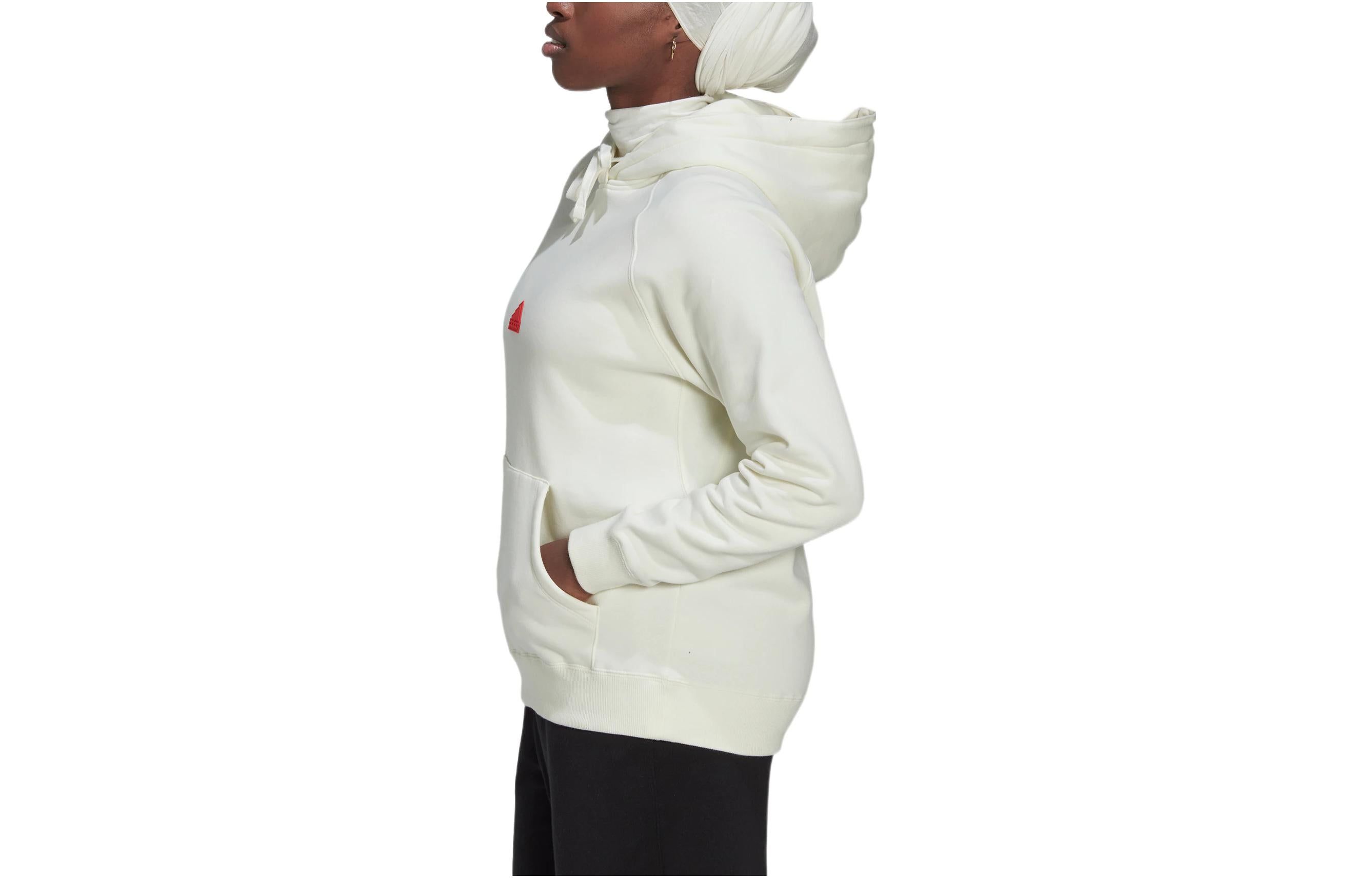 (WMNS) Adidas Oversized Hoodie Sweatshirt 'White' HM2852 sold by KicksCrew product image thumbnail 3