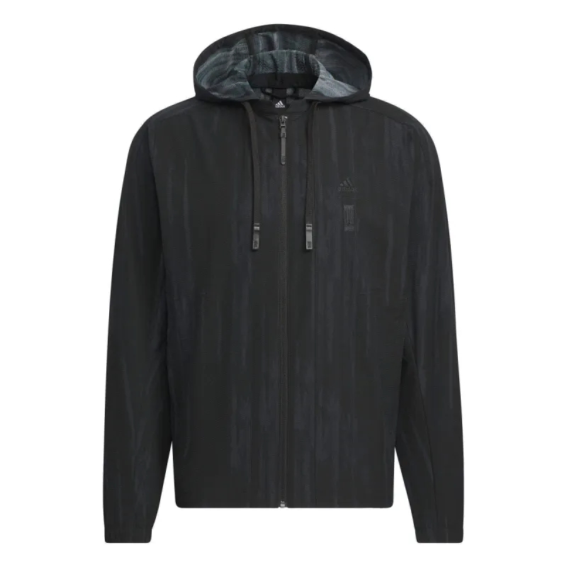 adidas Wuji Seersucker Woven Jacket 'Black' IW1512 sold by KicksCrew