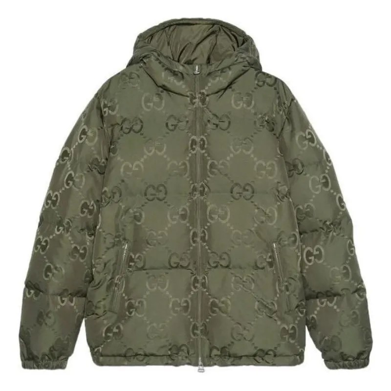 Gucci Jumbo GG Canvas Down Jacket 'Green' 698710-Z8A53-3175 sold by KicksCrew