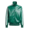 adidas Firebird Adicolor Three Stripes Synthetic Fabric Loose Jacket 'Collegiate Green' IZ4032 sold by KicksCrew