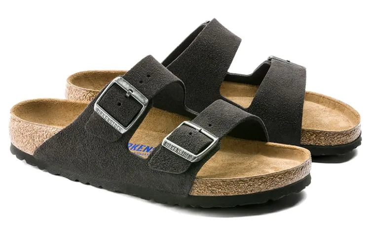 Birkenstock Arizona Soft Footbed Suede Leather Narrow Fit Sandals 'Velvet Gray' 0552323 sold by KicksCrew product image thumbnail 3