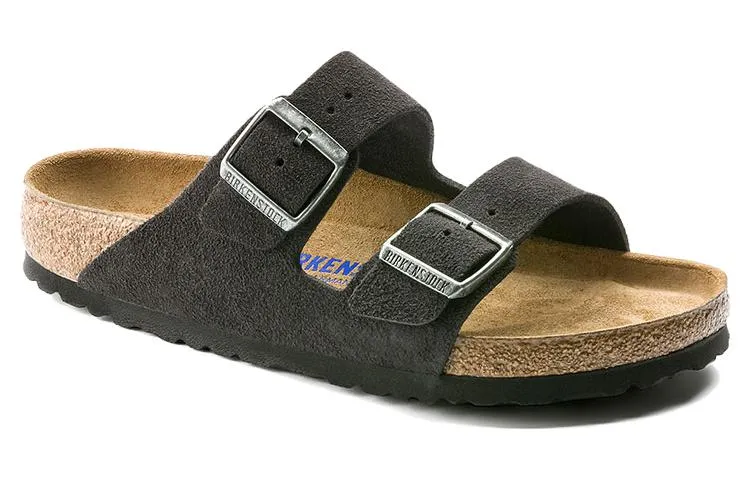 Birkenstock Arizona Soft Footbed Suede Leather Narrow Fit Sandals 'Velvet Gray' 0552323 sold by KicksCrew product image thumbnail 2